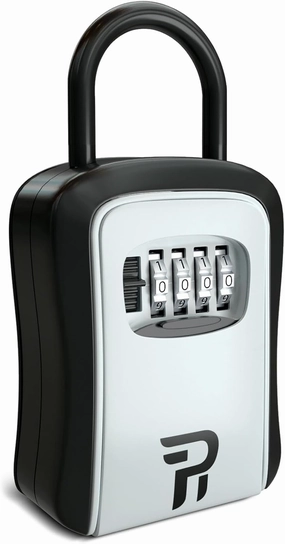 Key Lock Box Outdoor with Code – Realtor Security Lockbox for Spare Keys Outside – Rudy Run Combination Keybox for Home, Office, Garage, Apartment, and Airbnb - 1Pack