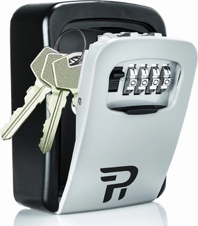 Key Lock Box Outdoor with Code – Wall Mount Security Lockbox for Spare Keys Outside – Rudy Run Combination Keybox for Home, Office, Garage, Apartment, and Airbnb - 1Pack
