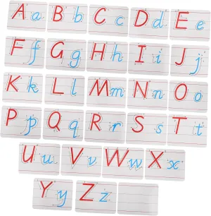KICHOUSE 1Set Alphabet Magnets for Fridge Uppercase Lowercase Letters Educational Set with Storage Bag Pen for Preschool Learning Spelling Game Engaging Alphabet Learning