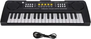 Kids Keyboard Piano, 37 Keys Portable Electric Piano, Simulation Musical Instrument Toy with USB Cable for Toddler