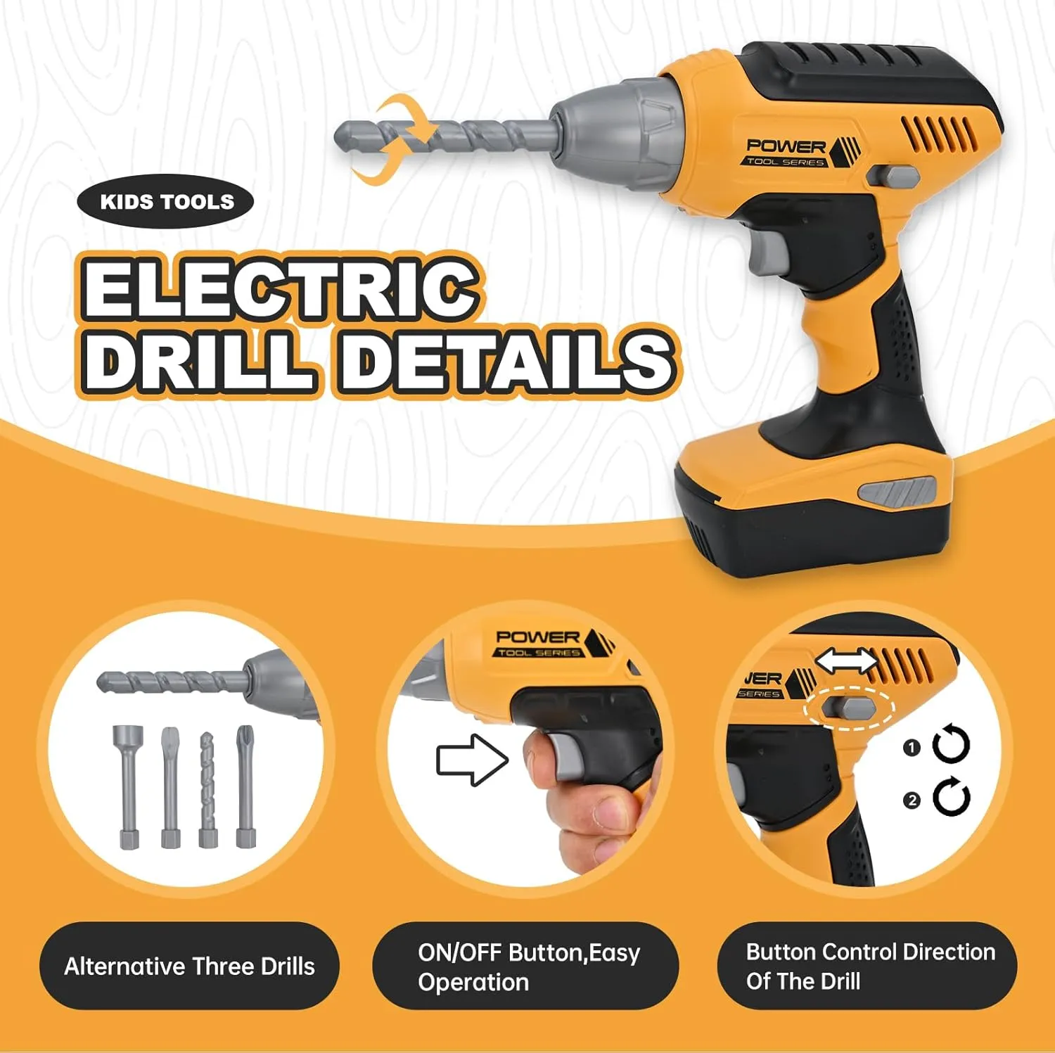 Kids Tool Set for Boys,Toddler Tool Set with Kids Tool Box & Electronic Toy Drill,Construction Pretend Play Tools for Kids,Toys for 3 4 5 Year Old Boys,Toddler Boy Toys