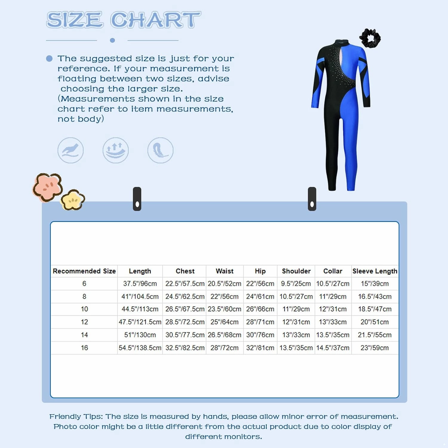 Kids Girls Figure Ice Skating Jumpsuit Long Sleeves Gymnastics Leotards Bodysuit Full Body Dance Unitards