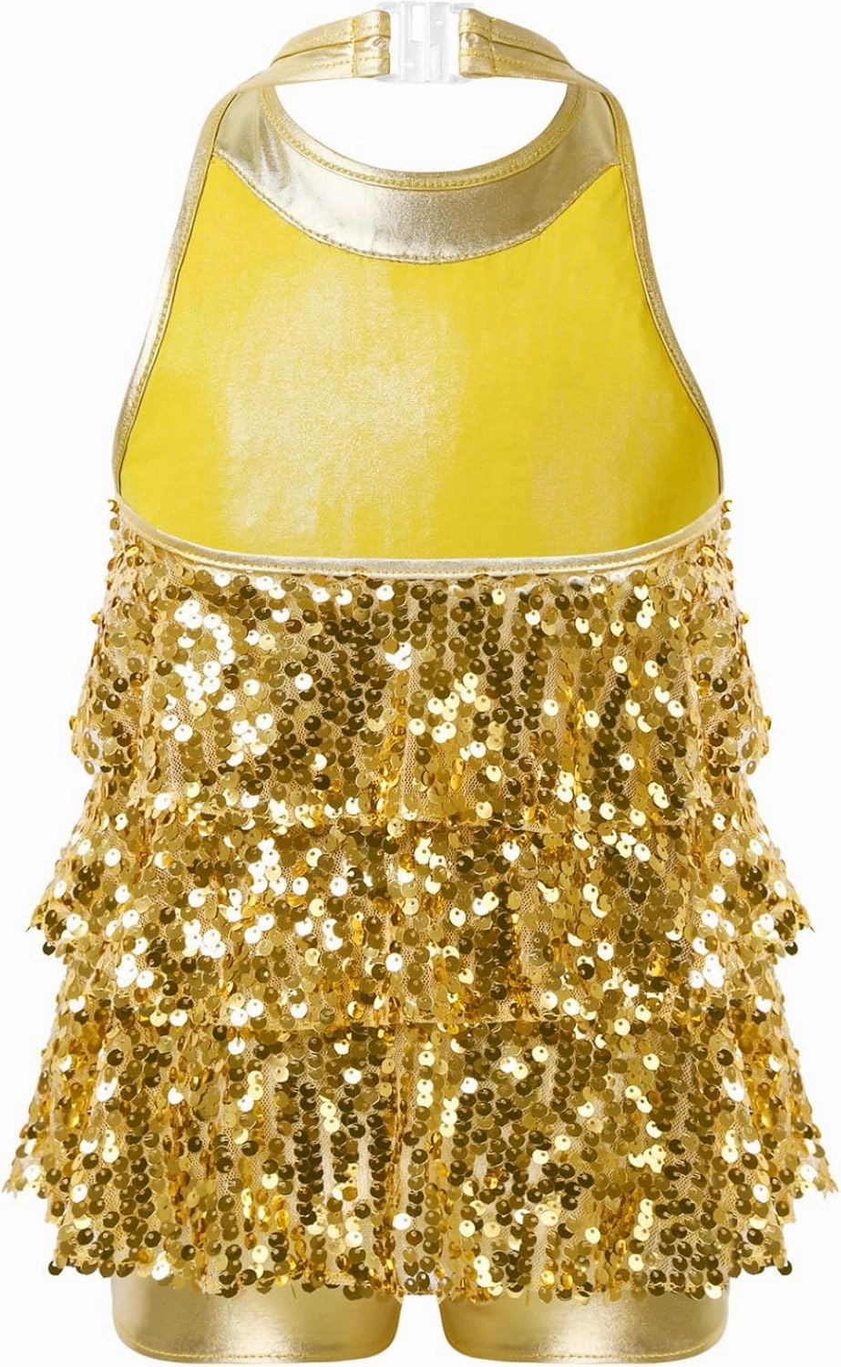 Kids Girls Sequins Shiny Ballet Dance Dress Hip Hop Jazz Unitards Samba Rumba Stage Performance Costume