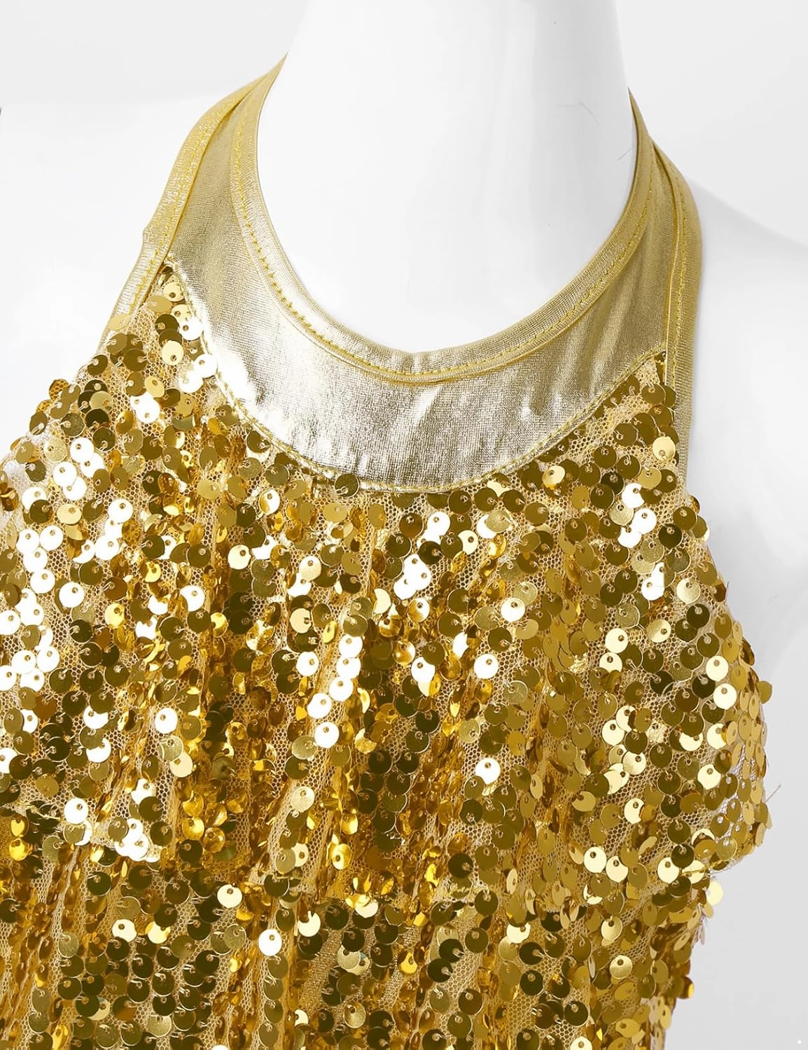 Kids Girls Sequins Shiny Ballet Dance Dress Hip Hop Jazz Unitards Samba Rumba Stage Performance Costume