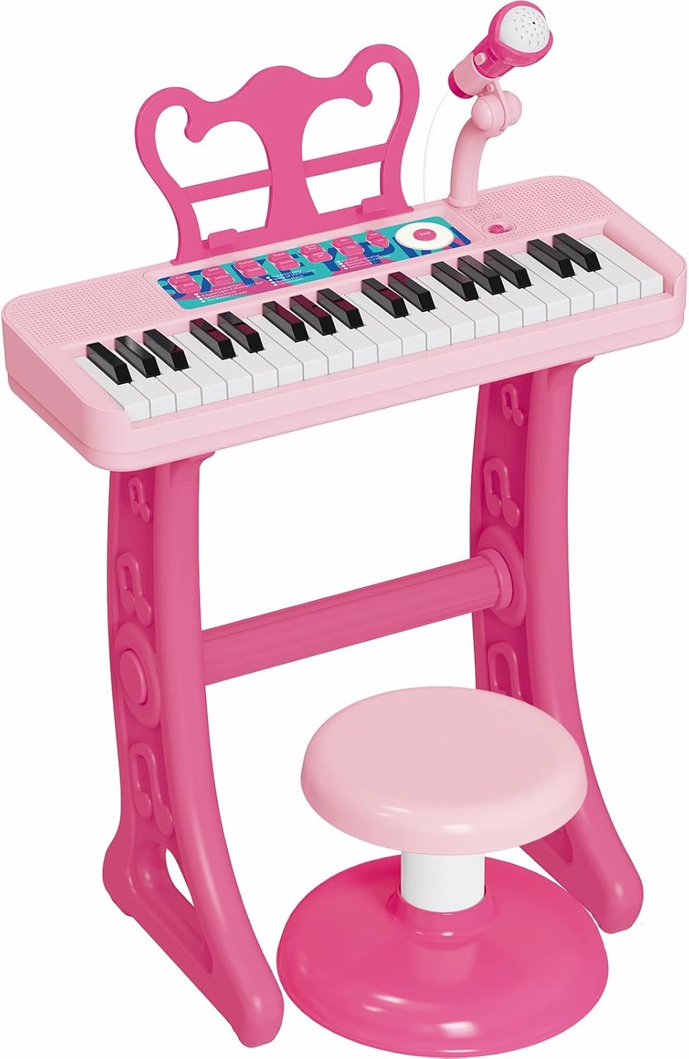 Kids Piano, 37 Keys Toddler Piano Keyboard Toy Electronic Musical Instrument Educational Toy with Microphone, 2 Speakers, Record Playback, Christmas Birthday Gift for 3  Years Old