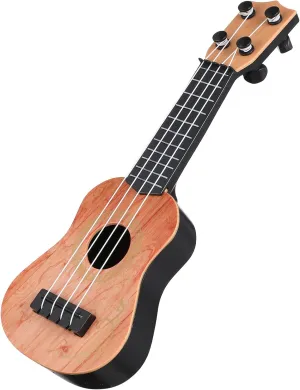 Kisangel 1pc Kids Toy Guitar Ukulele Guitar Musical Instrument Ukulele Musical Toy for Boys and Girls(Light Brown)