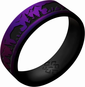 Knot Theory Bear Silicone Ring Men and Women Dual Layer Breathable Comfort Fit Wedding Engagement Band