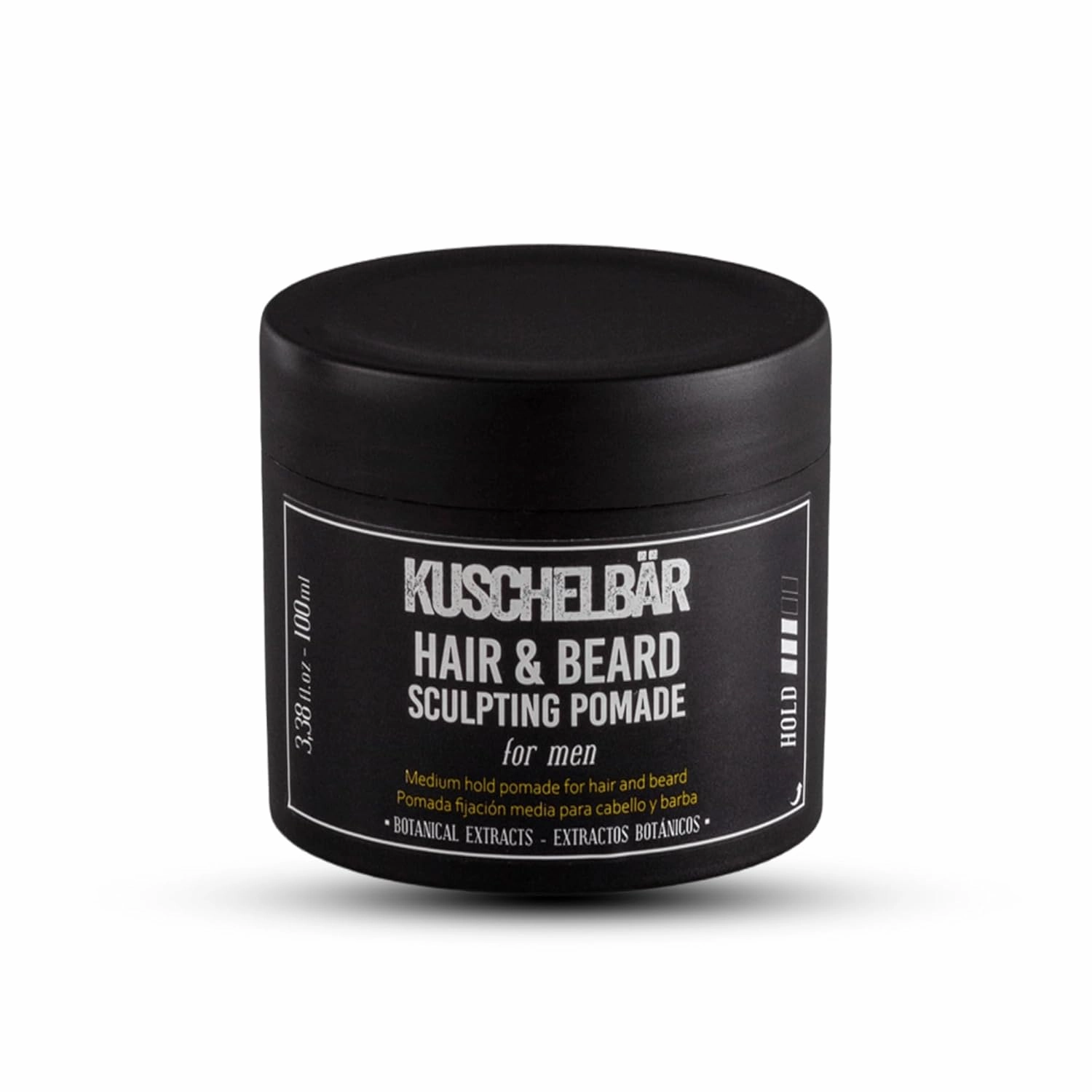 KUSCHELBAR - Pomade For Men | Pomade For Men Strong Hold | Natural Botanical Extracts | Shape and Control Your Beard or Mustache | Leave-In, Non-Greasy, Lightweight l 1,01 fl.oz