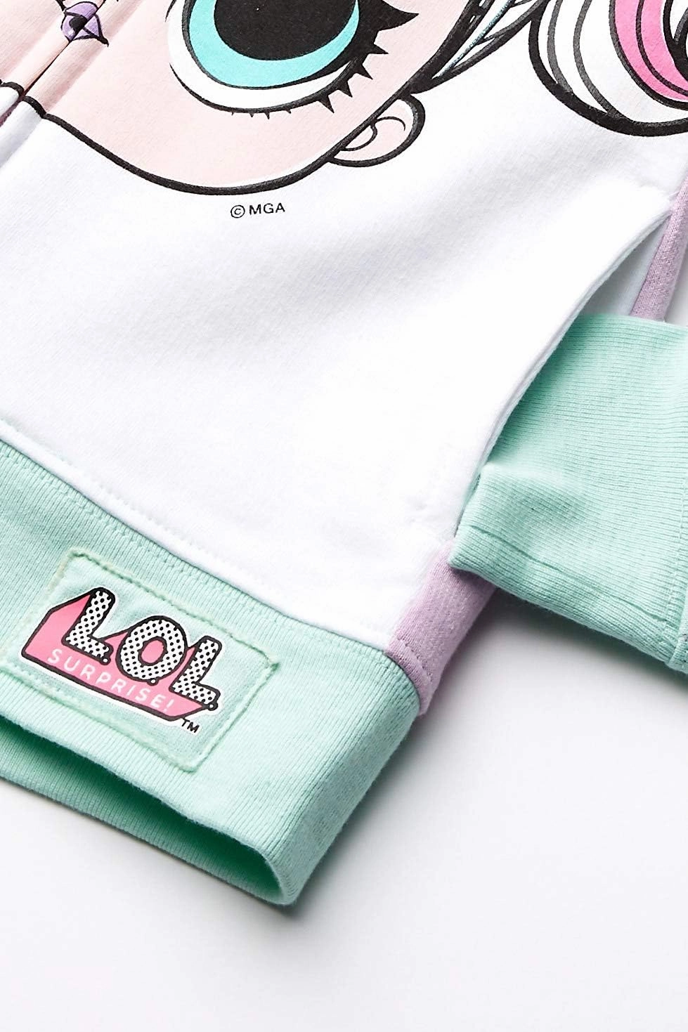 L.O.L. Surprise! Girls' The Theater Club Unicorn Big Face Zip-up Hoodie
