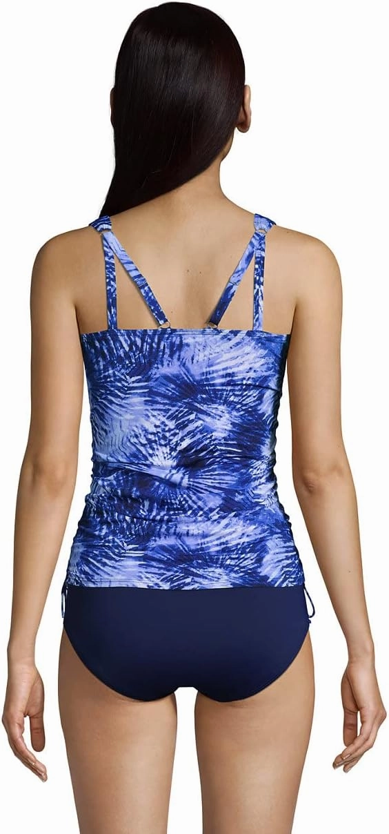 Lands' End Chlorine Resistant Underwire Tankini Swimsuit Top