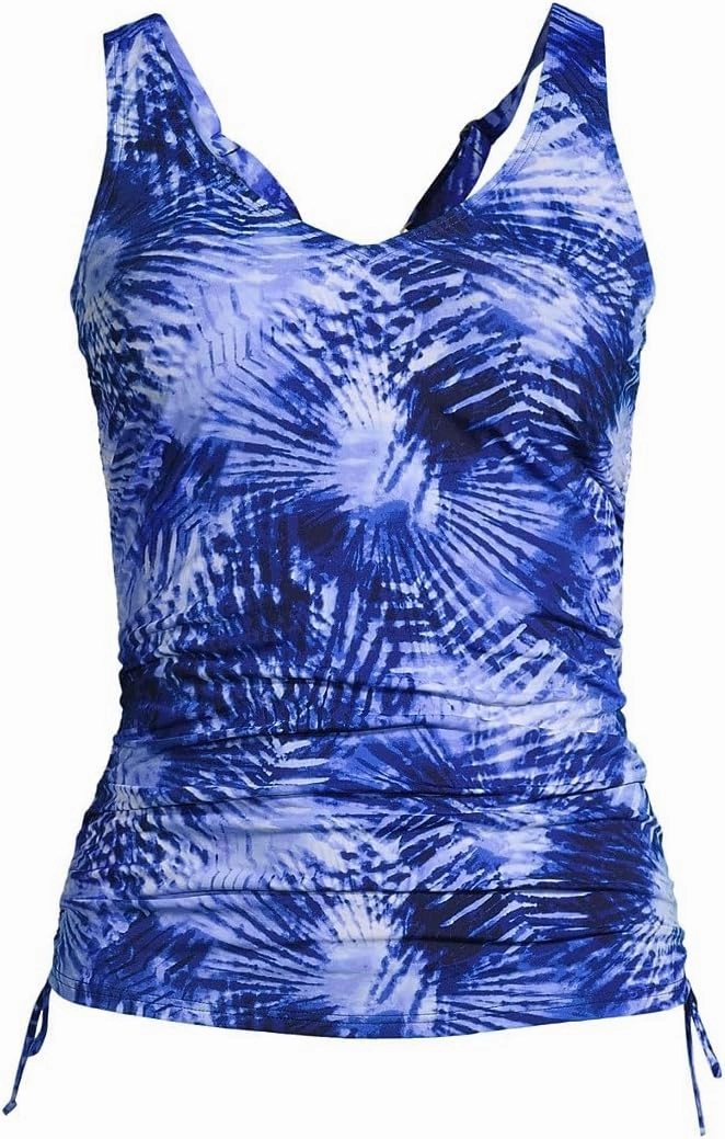 Lands' End Chlorine Resistant Underwire Tankini Swimsuit Top