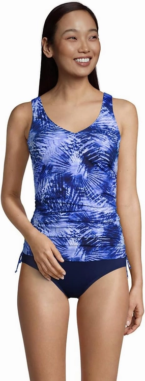 Lands' End Chlorine Resistant Underwire Tankini Swimsuit Top