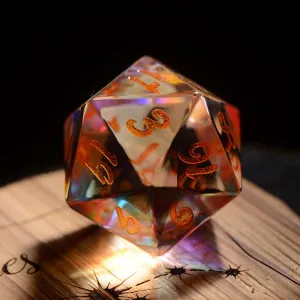 LANGWEI DND Dice Set Pretty Crystal Polyhedral Role Playing Dice for Dungeons and Dragons Pathfinder Shadowrun Role Playing, Creative Gift