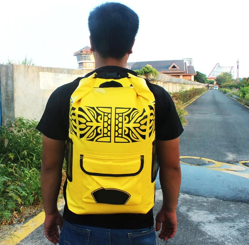 LANGWEI Waterproof Backpack, Waterproof Duffel Bag, Roll Top Lightweight Sack for Kayak, Fishing, Boating, Hiking, Paddle Board
