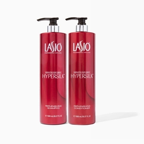 Lasio Replenishing Shampoo and Hair Conditioner Set with Amber Extract, Keratin & Jojoba Oil – Nourishing, Repairing, and Hydrating Formula for Soft, Shiny, Frizz-Free HAIR 35.27 Fl oz