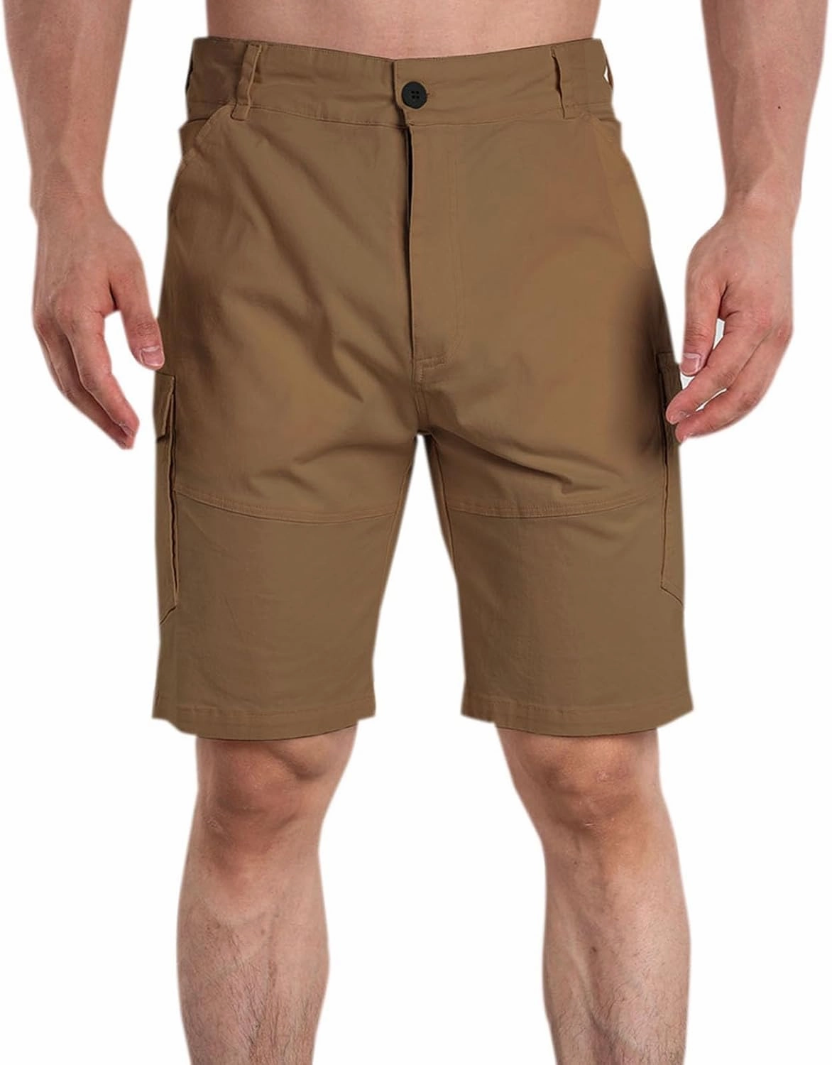 Lastesso Mens Athletic Shorts Casual Button Up Golf Shorts Lightweight Summer Workwear with Pockets Business Lounge Shorts