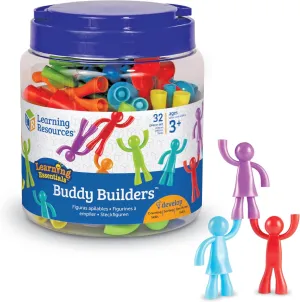 Learning Resources Buddy Builders,32 Pieces, Ages 3 , Fine Motor, Hand Eye Coordination Toy, Fine Motor Skills,Social Emotional Learning Toys
