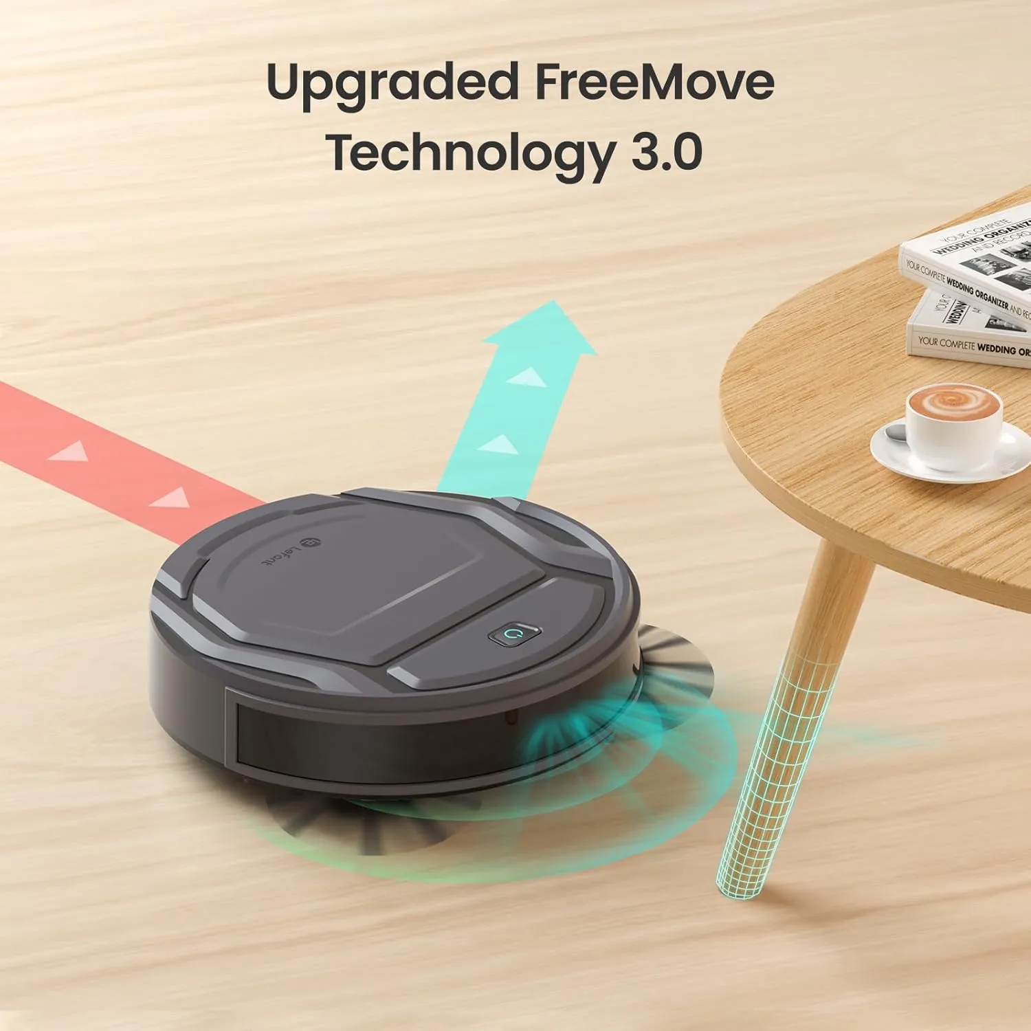 Lefant M210 Pro Robot Vacuum Cleaner,Super Thin,Powerful Suction,Quiet,Self-Charging Robotic Vacuum Cleaner,Cleans Hard Floors to Medium-Pile Carpets,120 Mins Runtime,APP/Voice/WiFi/Alexa Control,Grey