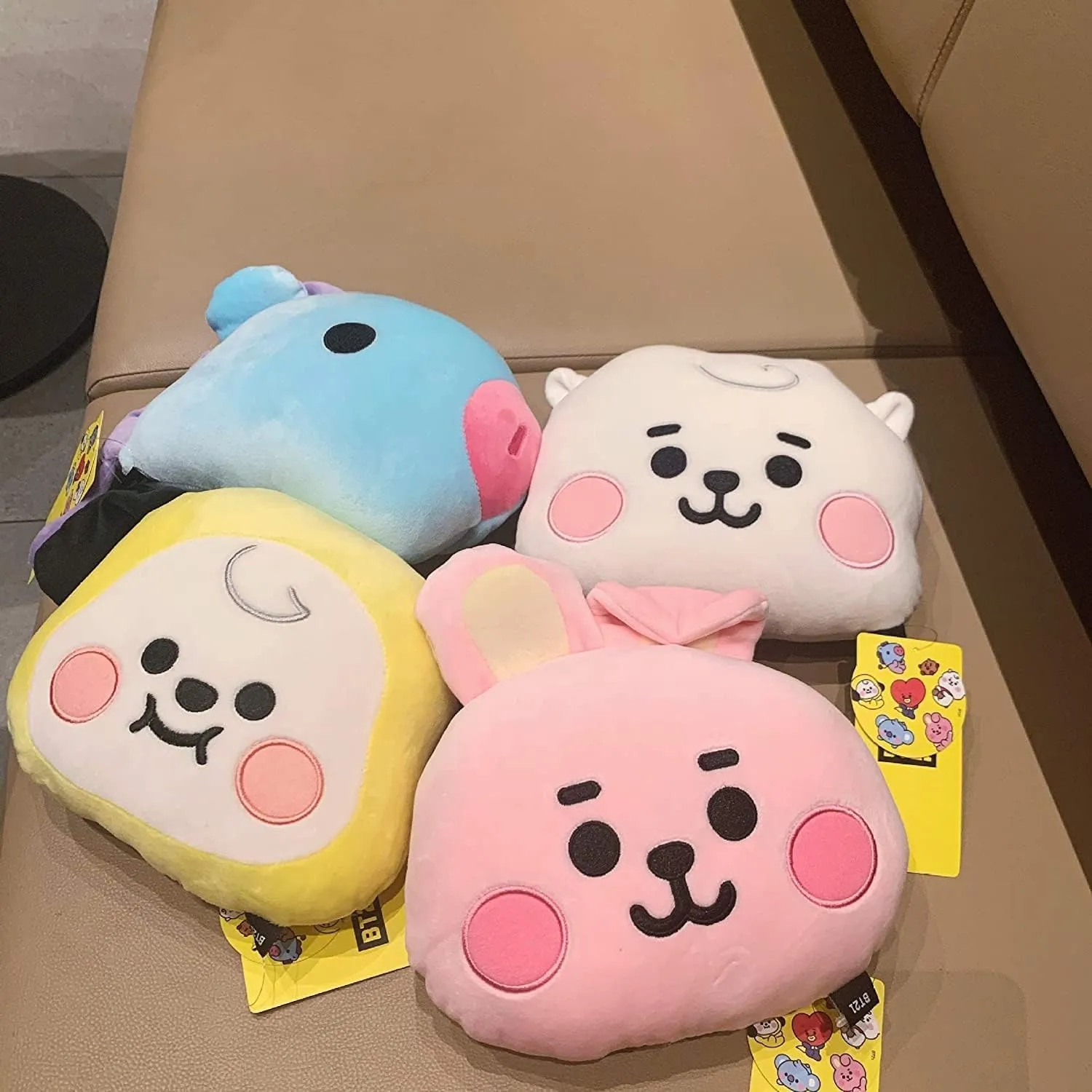 Lerion Stuffed Animal Pillow Baby Face Flat Cushion Doll Plush Small Plush Puppets Toy Boys Throw Pillow Cushion (Mang)