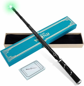 Light Up Wizard Magic Wand with 5 Light Colors, Rechargeable Illuminating Constellation Wands for Kids Witch Cosplay Party Favors, Libra