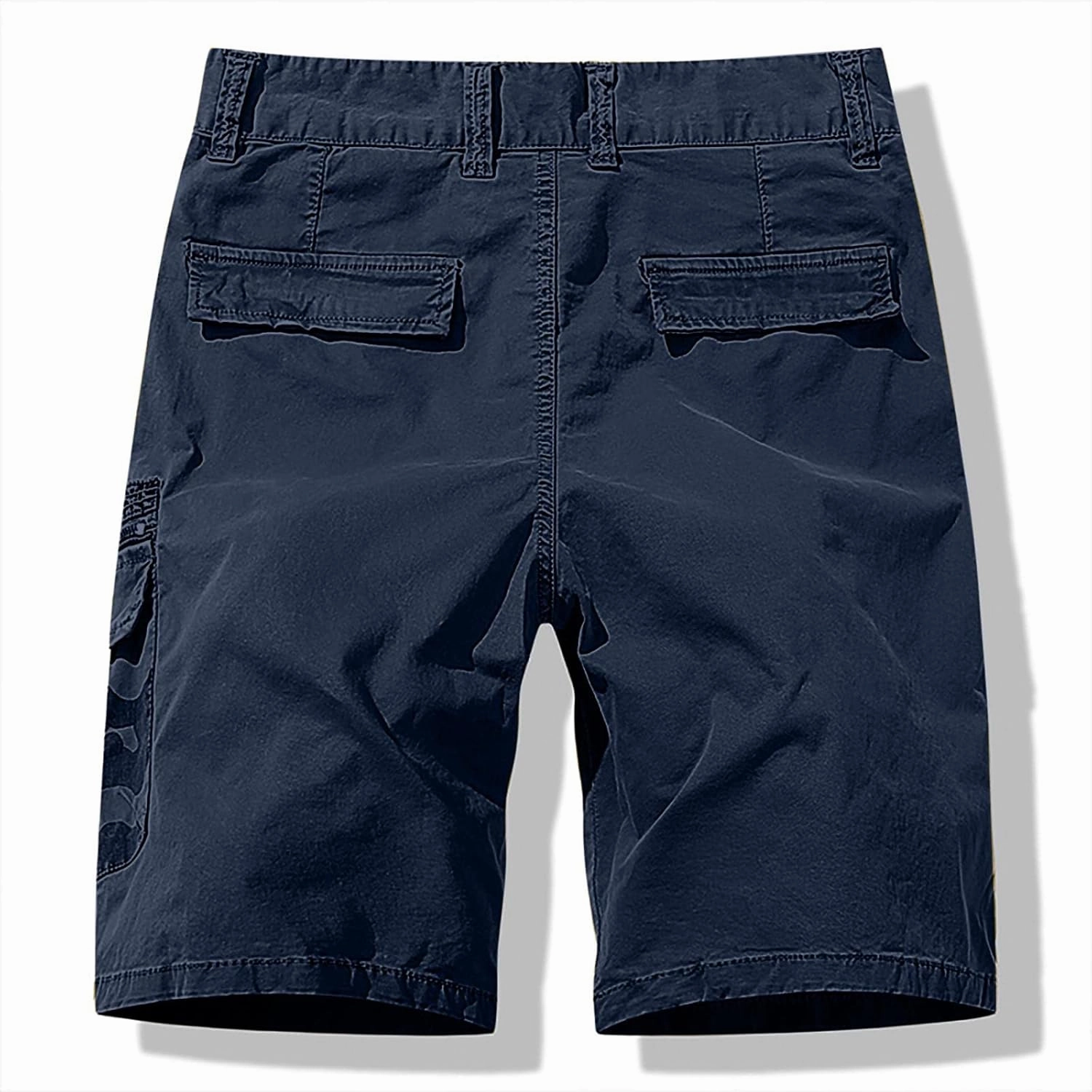 Light Weight Big & Tall Cargo Relaxed Fit Shorts for Men 2023 Buckle Zipper Multi Pockets Linen Shorts Outdoor