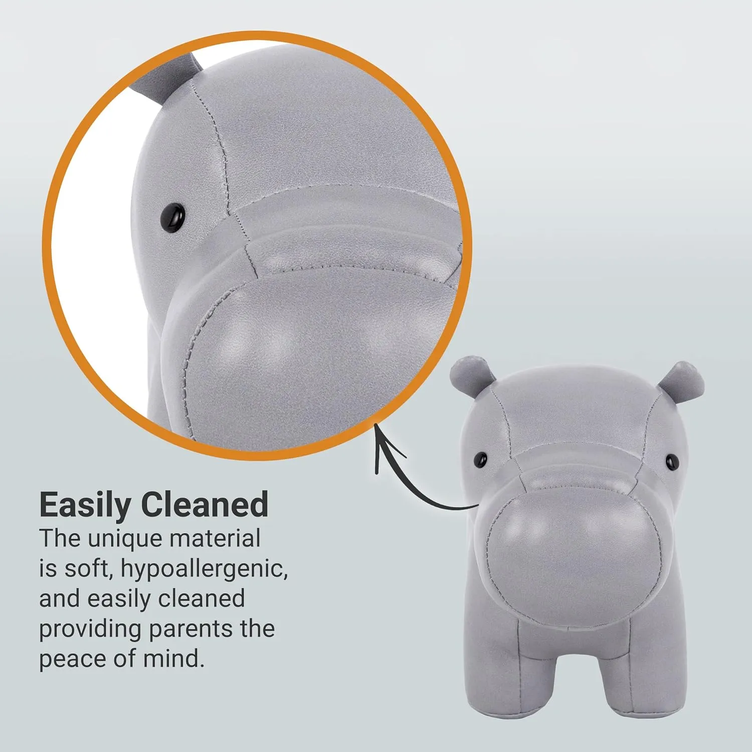 Little Big Friends Musical Friends | Pull String Cord Musical Toy for Baby | Special Stuffed Animal | Easy to Clean | Sam The Hippopotamus