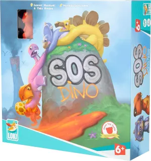Loki: SOS Dino Game, -Tile Placement Tabletop -Board Game, Strategy, Cooperative, Easy to Play, Family Game, 1 to 4 Players, Ages 7 and Up