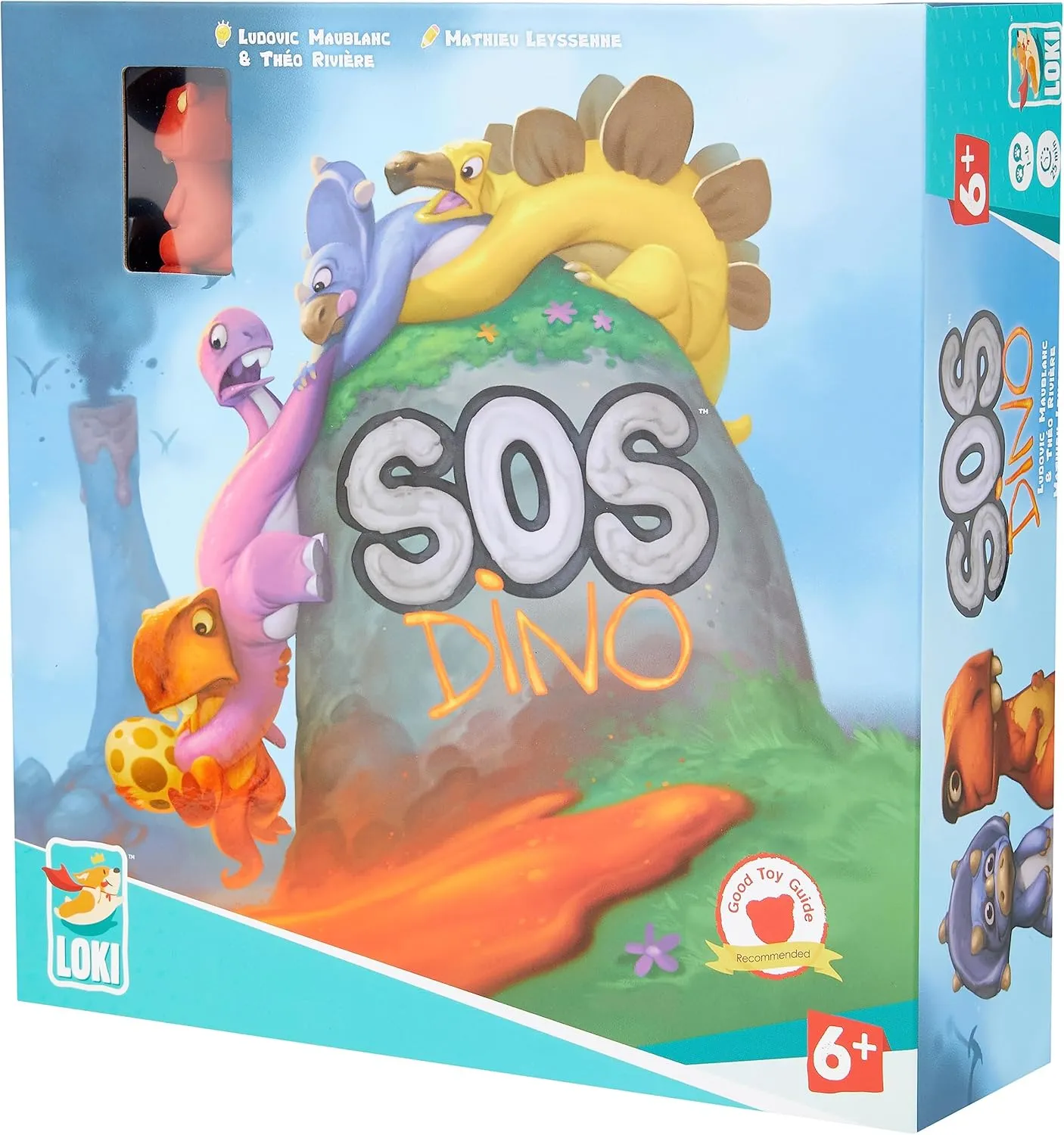 Loki: SOS Dino Game, -Tile Placement Tabletop -Board Game, Strategy, Cooperative, Easy to Play, Family Game, 1 to 4 Players, Ages 7 and Up
