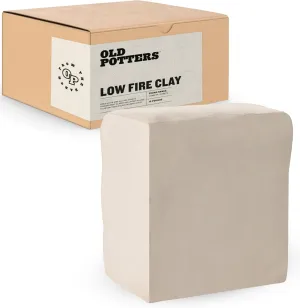 Low Fire Pottery Clay White, 10 lbs (Cones 04-3) Made in USA Modeling Clay for Wheel Throwing and Hand Building, Pottery Clay for Sculpting, Beginners, and Advanced