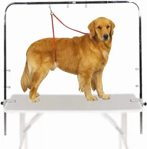 Master Equipment Zinc-Plated Steel Overhead Pet Grooming Arm (Designed to fit tables 36" to 48" in length),Grey