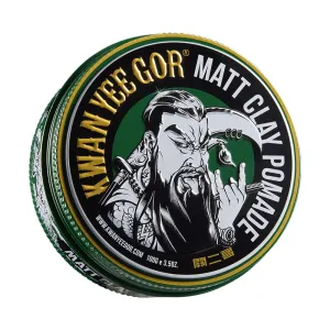 Matte Pomade for Men - 24H Strong Hold & Water-Based | German Formula | No White Residue, Easy Wash | Beeswax & Kaolin Clay | Sandalwood Scent (3.5oz Full Fill)