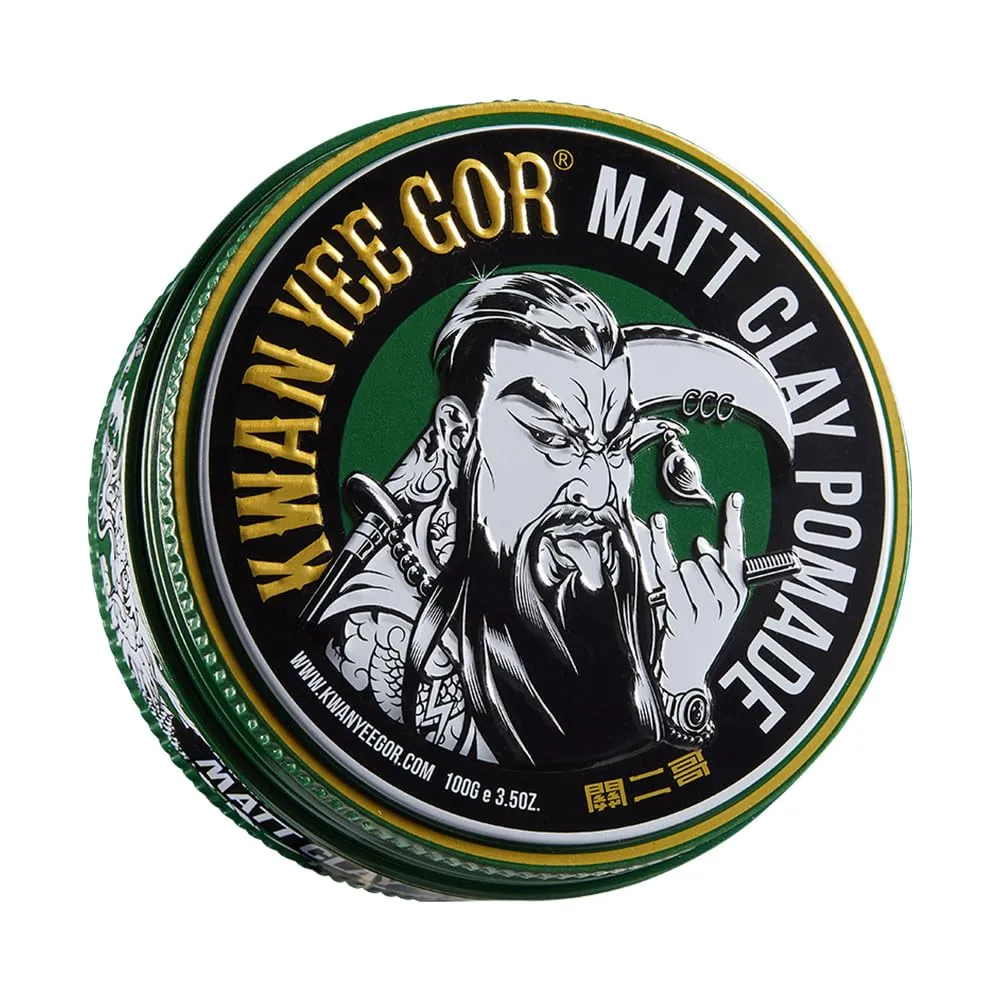 Matte Pomade for Men - 24H Strong Hold & Water-Based | German Formula | No White Residue, Easy Wash | Beeswax & Kaolin Clay | Sandalwood Scent (3.5oz Full Fill)