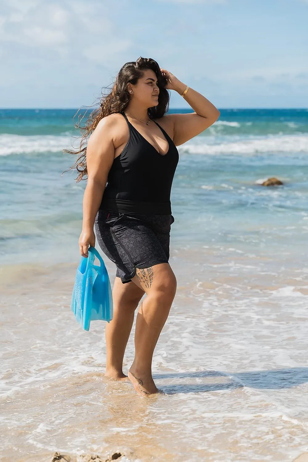 Maui Womens Plus Size Bathing Suit Swim Shorts Board Shorts…
