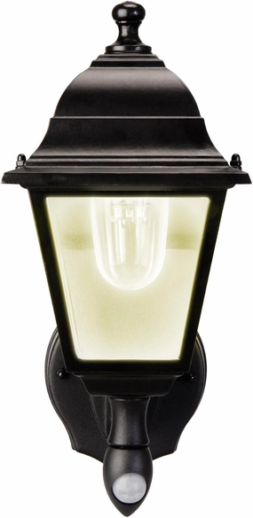 Maxsa 43319-RS Battery-Powered Motion-Activated Outdoor Wall Sconce, 3000K (Warm White), Black