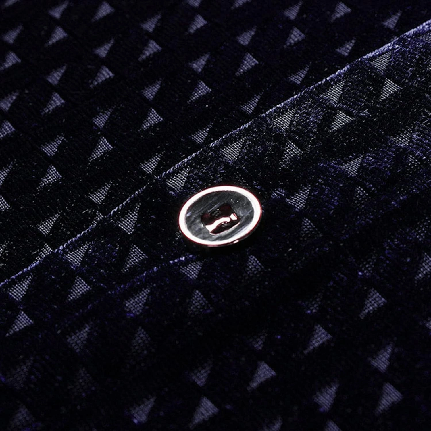 Men's Business Casual Velvet Long Sleeve Shirt Snap Buttons Vintage Shirt Suede Stretch Shirt Classic Ribbed