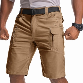 Men's Hiking Cargo Tactical Shorts with Multi Pockets Stretch Water Resistant Shorts Outdoor Hiking Fishing Camping