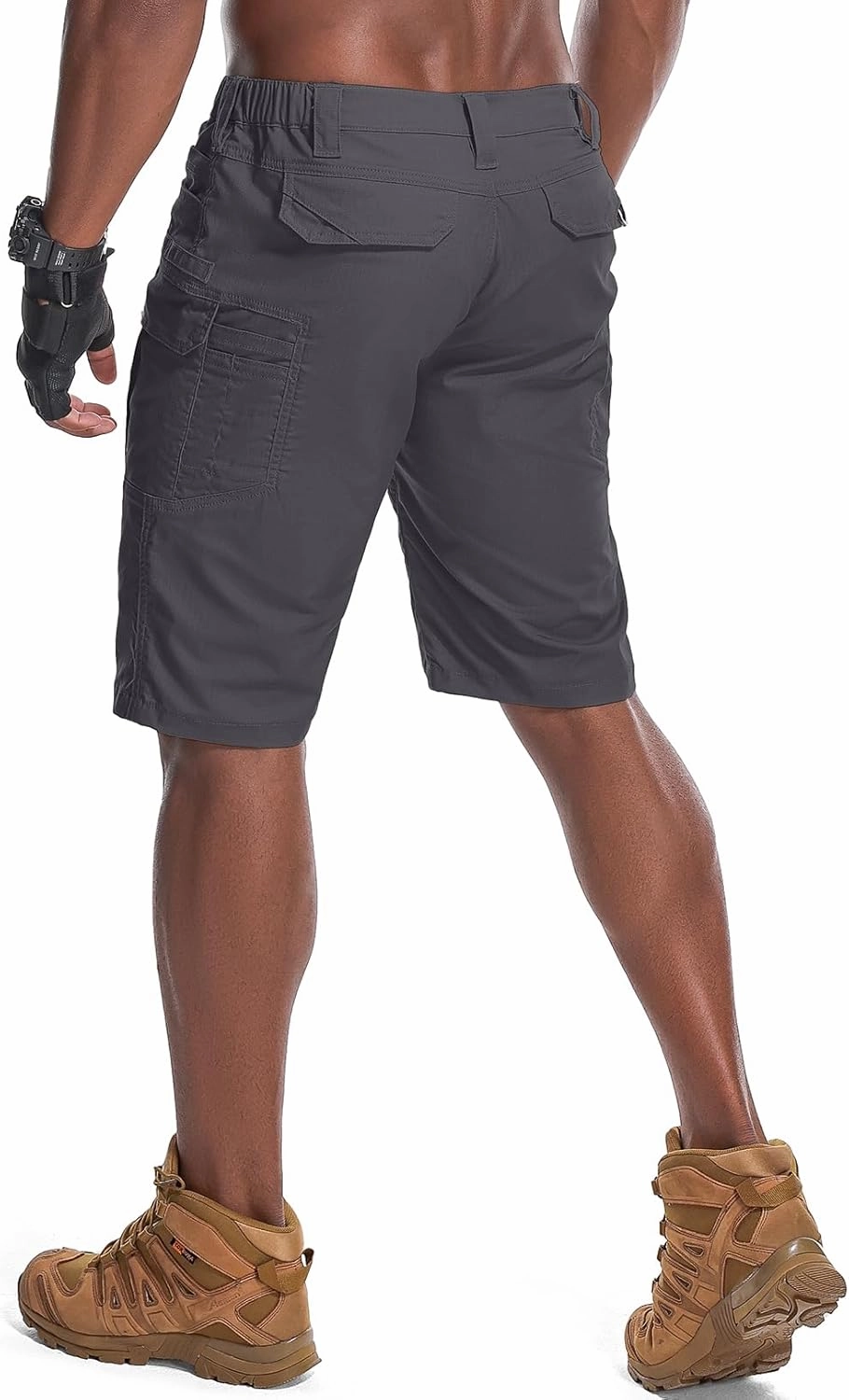 Men's Hiking Cargo Tactical Shorts with Multi Pockets Stretch Water Resistant Shorts Outdoor Hiking Fishing Camping