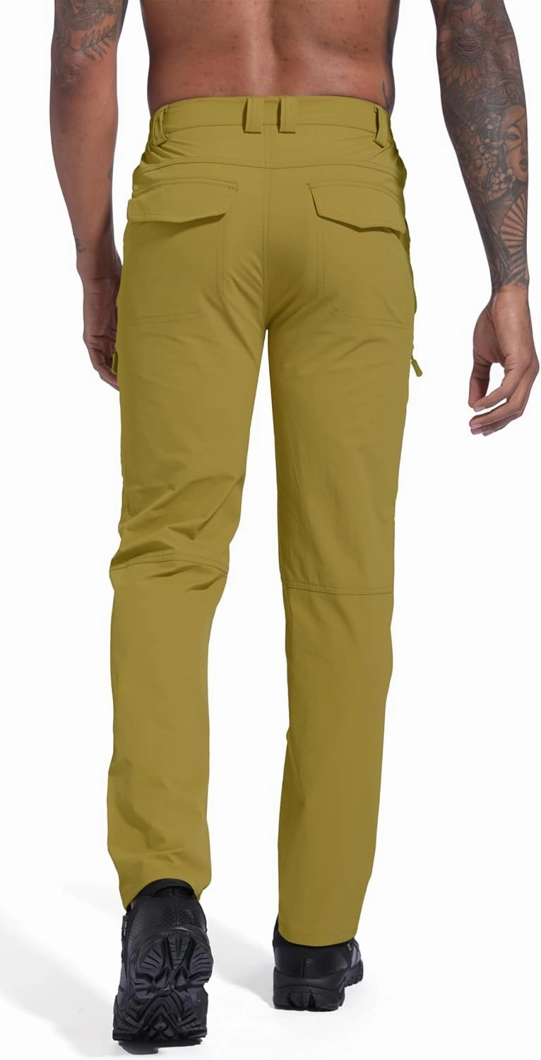 Men's Lightweight Hiking Cargo Pants Waterproof Quick Dry Travel Fishing Climbing Work Outdoor Pants