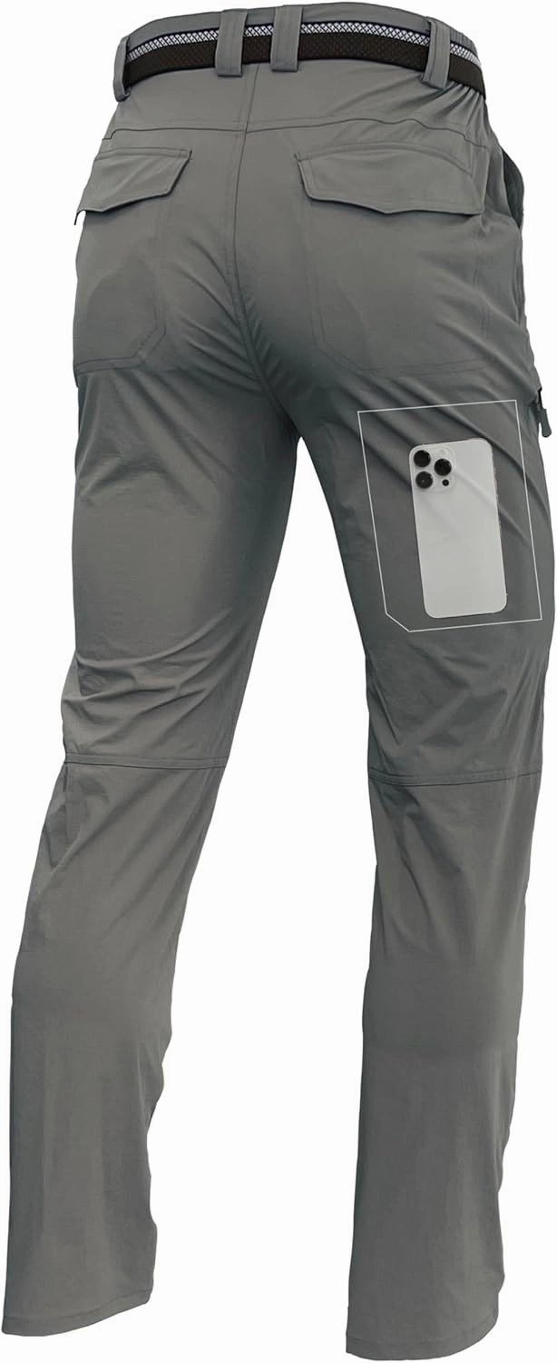 Men's Lightweight Hiking Cargo Pants Waterproof Quick Dry Travel Fishing Climbing Work Outdoor Pants