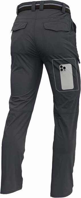Men's Lightweight Hiking Cargo Pants Waterproof Quick Dry Travel Fishing Climbing Work Outdoor Pants