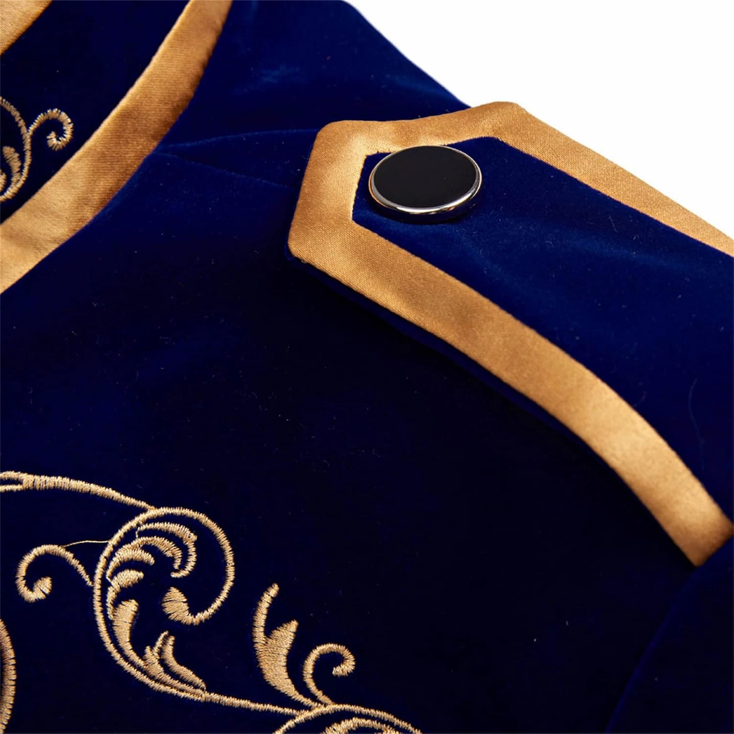 Men's Royal Prince Gold Embroidered Suit Jacket Court Fashion Uniform Jacket Suit Military Blazers Parade Punk