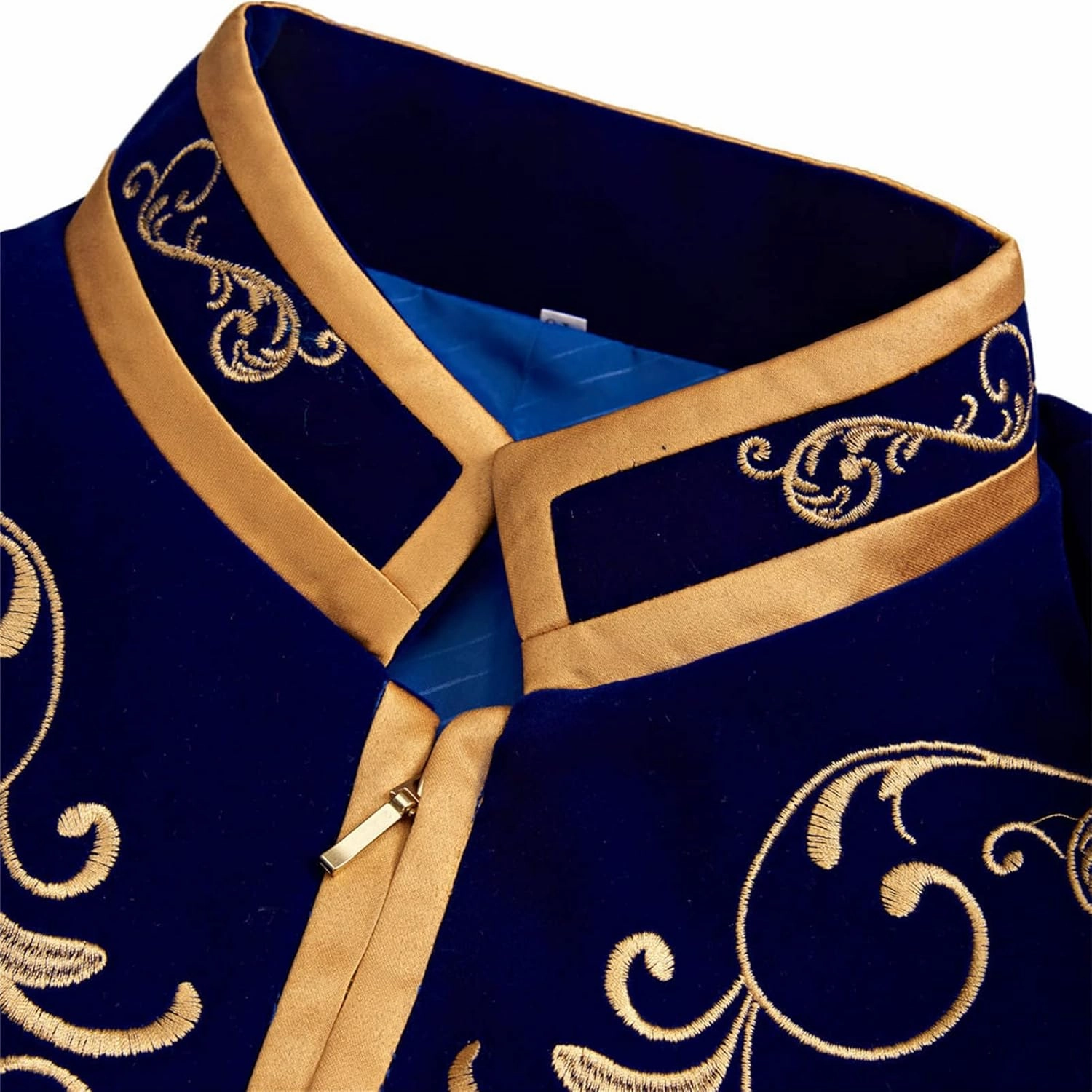 Men's Royal Prince Gold Embroidered Suit Jacket Court Fashion Uniform Jacket Suit Military Blazers Parade Punk