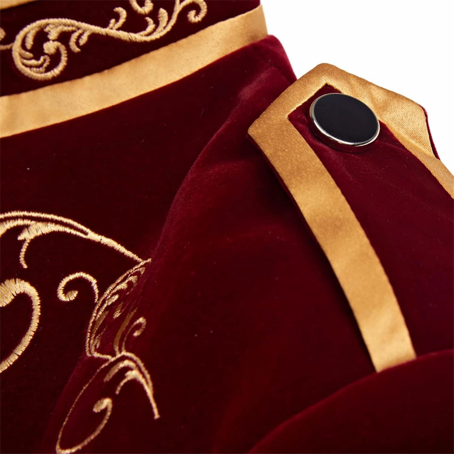 Men's Royal Prince Gold Embroidered Suit Jacket Court Fashion Uniform Jacket Suit Military Blazers Parade Punk