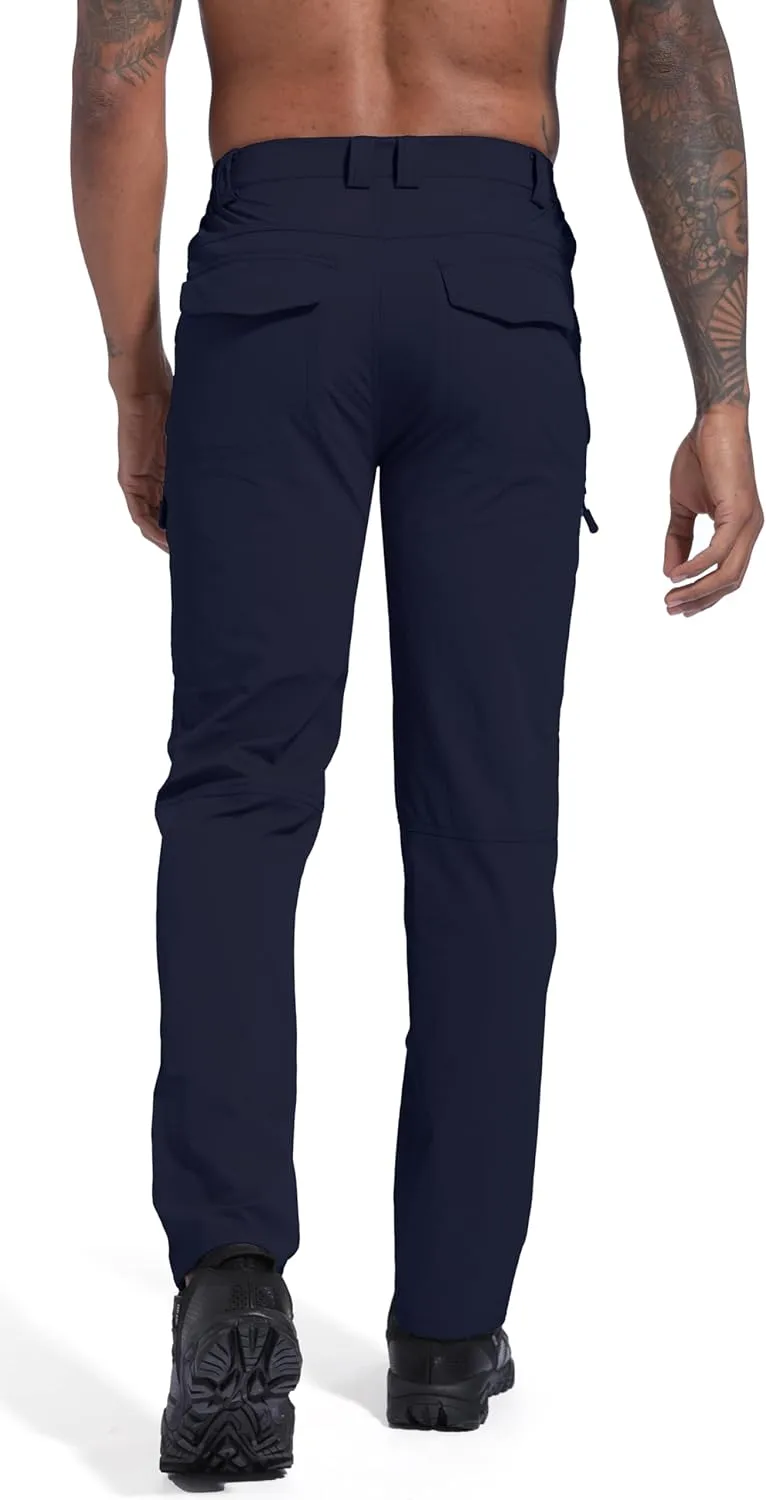 Men's Lightweight Hiking Cargo Pants Waterproof Quick Dry Travel Fishing Climbing Work Outdoor Pants