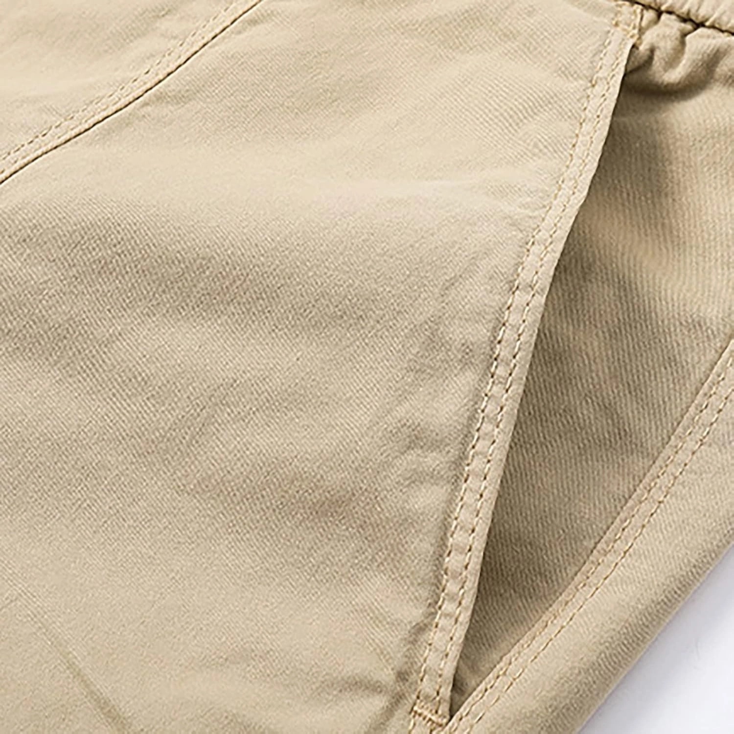 Mens 7 Inch Shorts Casual Drawstring Elastic Waist Cargo Shorts Multi Pockets Regular Big & Tall Utility Shorts
