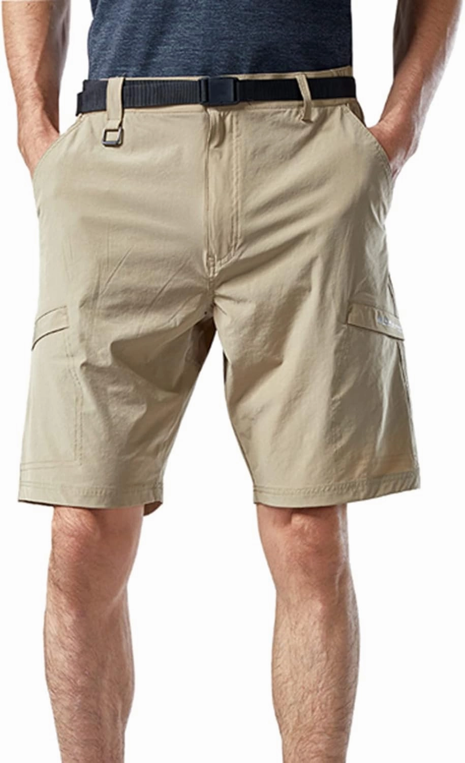 Mens Shorts Cargo Waistband Multi Pockets Solid Utility Tooling Shorts Regular Big and Tall Work Utility Shorts