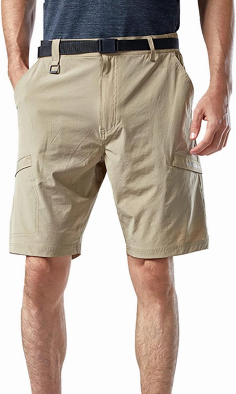 Mens Shorts Cargo Waistband Multi Pockets Solid Utility Tooling Shorts Regular Big and Tall Work Utility Shorts
