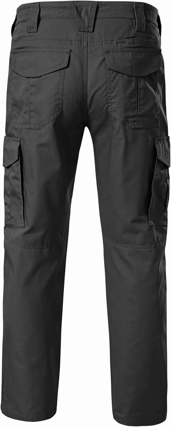 Mens Work Pants Cargo Tactical Construction for Men Ripstop Waterproof Lightweight Outdoor Hiking with Pockets
