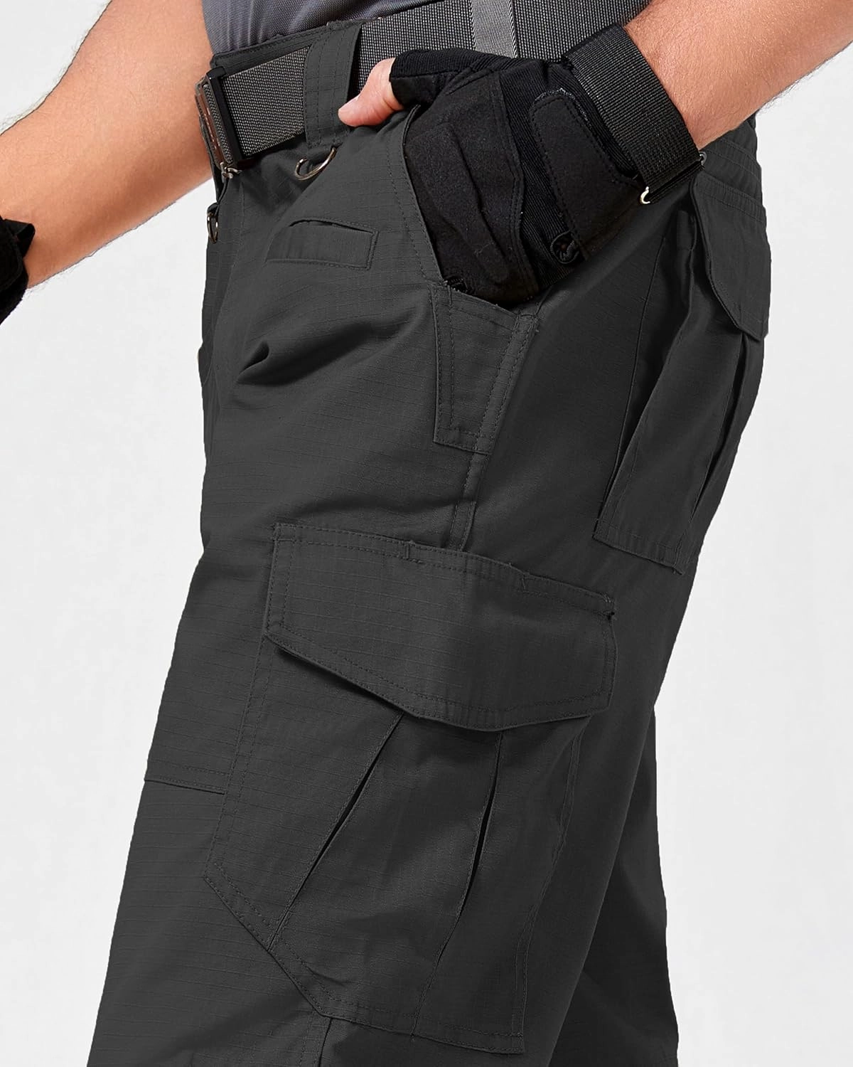 Mens Work Pants Cargo Tactical Construction for Men Ripstop Waterproof Lightweight Outdoor Hiking with Pockets