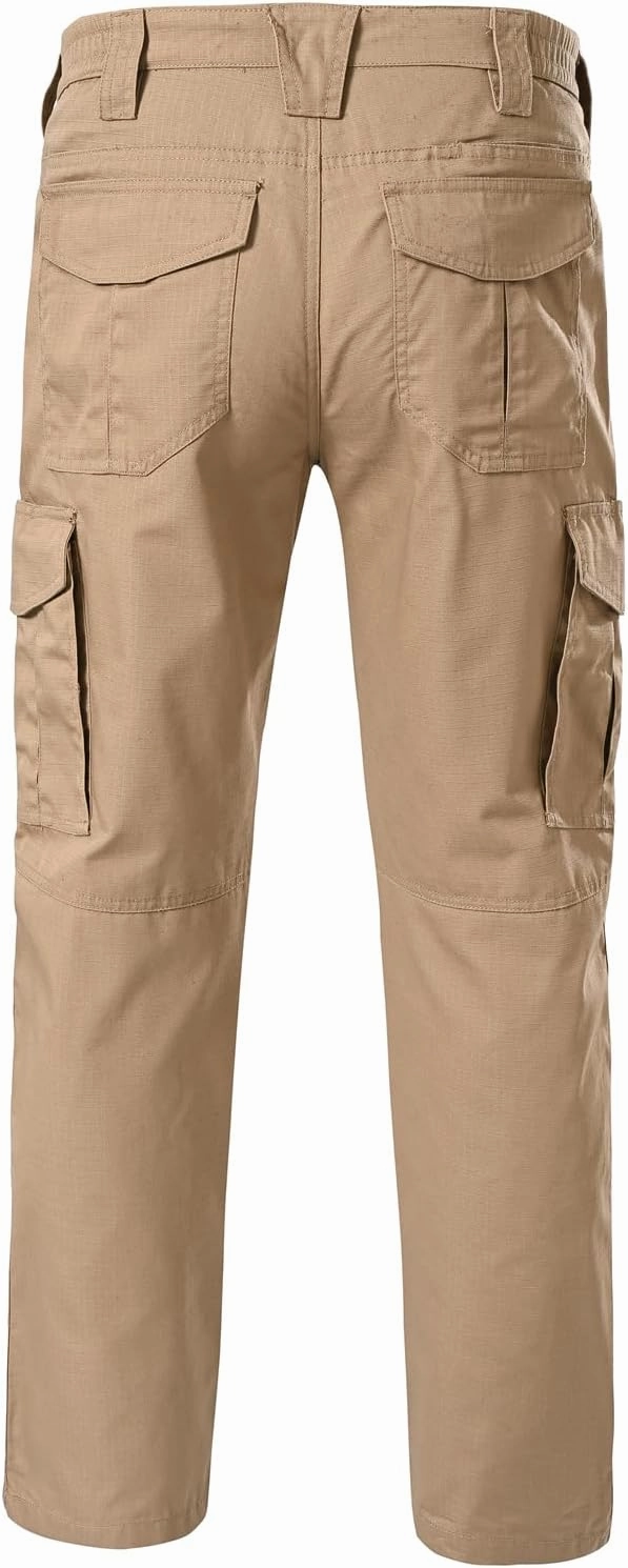 Mens Work Pants Cargo Tactical Construction for Men Ripstop Waterproof Lightweight Outdoor Hiking with Pockets
